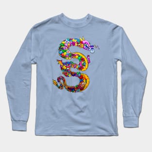 Doodle Dragon Long Sleeve T-Shirt